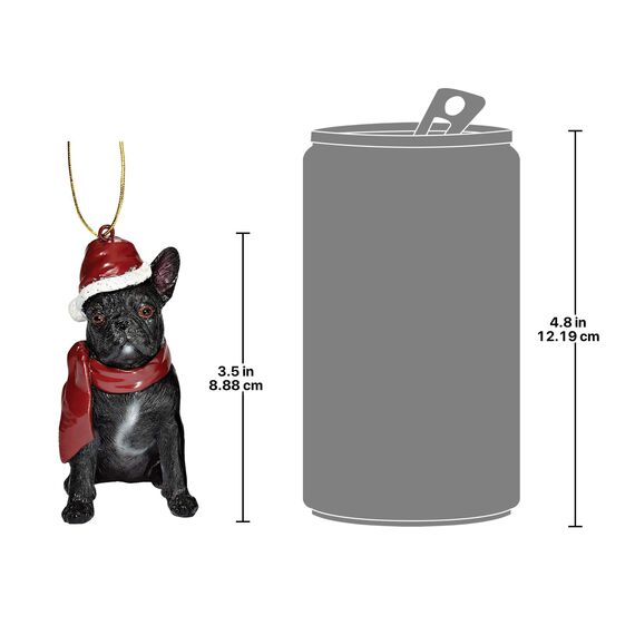 Design Toscano Christbaumschmuck, Französische Bulldoge