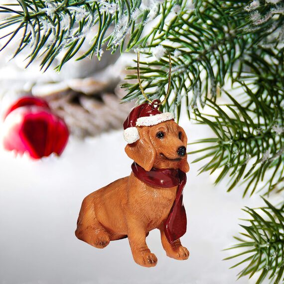 Christmas Ornaments - Weihnachten Dackel Ferienhundeornamente
