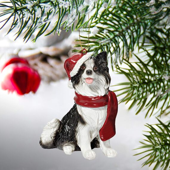 Design Toscano JH576302 Weihnachtsbaumschmuck, Motiv: Boston Terrier