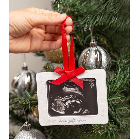 Pearhead Special Delivery Sonogram Christmas Ornament, Pregnancy Announcement Keepsake, Holiday Keepsake for Expecting Mothers, Gender-Neutral Baby Holiday Décor