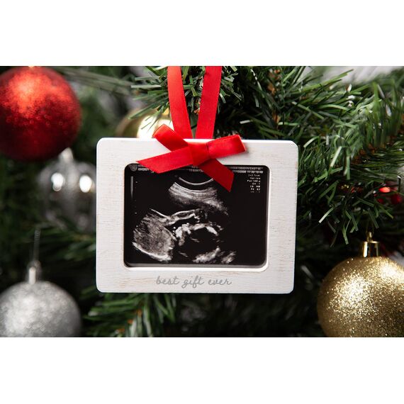 Pearhead Special Delivery Sonogram Christmas Ornament, Pregnancy Announcement Keepsake, Holiday Keepsake for Expecting Mothers, Gender-Neutral Baby Holiday Décor