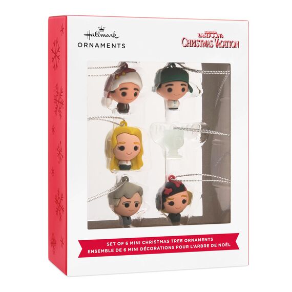 Hallmark National Lampoon's Christmas Vacation Mini-Weihnachtsschmuck, bruchsicher, 6 Stück
