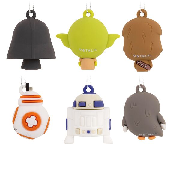 Hallmark Star Wars Characters Miniatur-Weihnachtsschmuck, 6 Stück (0002HCM6129)