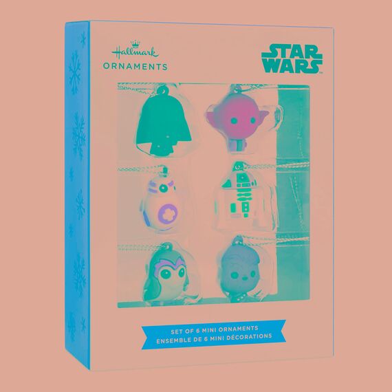 Hallmark Star Wars Characters Miniatur-Weihnachtsschmuck, 6 Stück (0002HCM6129)