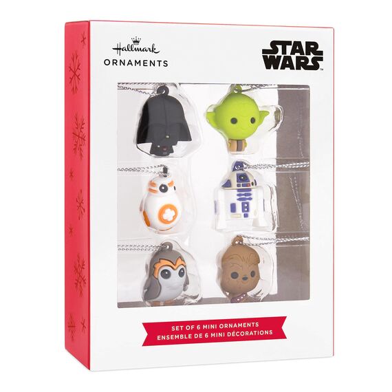 Hallmark Star Wars Characters Miniatur-Weihnachtsschmuck, 6 Stück (0002HCM6129)