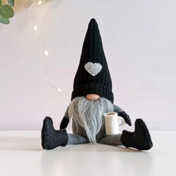 JstDoit Gonk Zwerge aus Plüsch, Bar-Dekoration, handgefertigt, schwedische Tomte-Zwerge, Geschenke, Bauernhaus, skandinavische Figur für Zuhause, Küche, Kaffeestation, Tisch, Regal-Dekoration,
