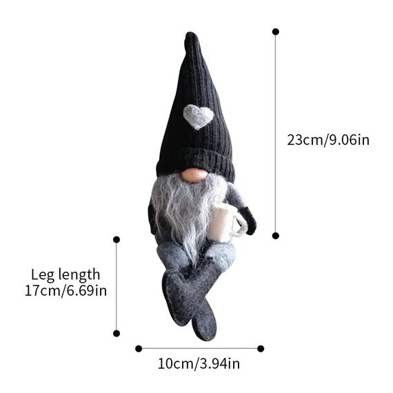 JstDoit Gonk Zwerge aus Plüsch, Bar-Dekoration, handgefertigt, schwedische Tomte-Zwerge, Geschenke, Bauernhaus, skandinavische Figur für Zuhause, Küche, Kaffeestation, Tisch, Regal-Dekoration,