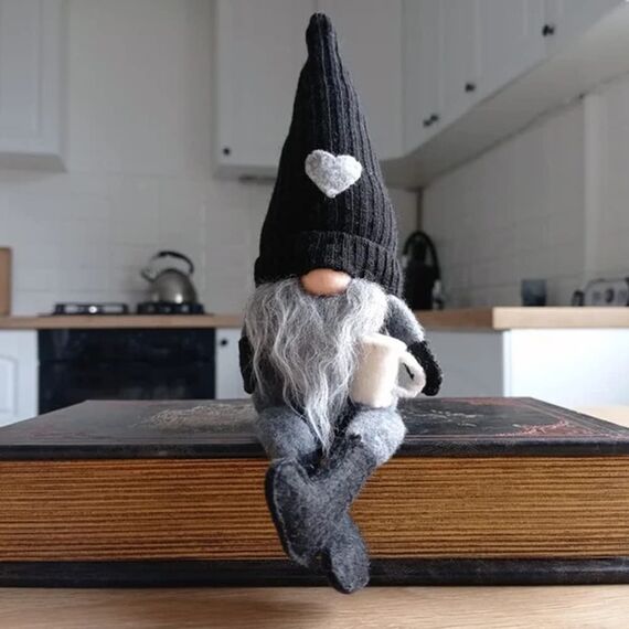 JstDoit Gonk Zwerge aus Plüsch, Bar-Dekoration, handgefertigt, schwedische Tomte-Zwerge, Geschenke, Bauernhaus, skandinavische Figur für Zuhause, Küche, Kaffeestation, Tisch, Regal-Dekoration,