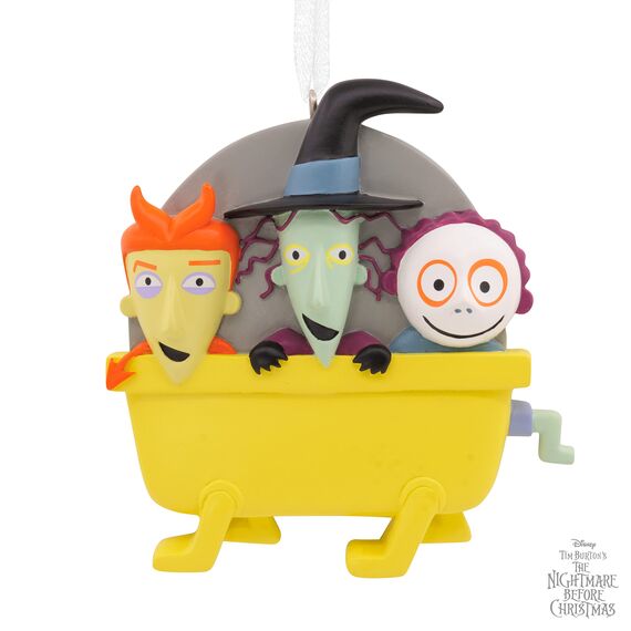 Hallmark Disney Tim Burton's The Nightmare Before Christmas Lock, Shock and Barrel Weihnachtsdekoration, 1,6 x 7,6 x 7,6 cm