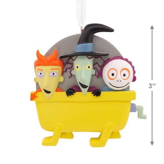 Hallmark Disney Tim Burton's The Nightmare Before Christmas Lock, Shock and Barrel Weihnachtsdekoration, 1,6 x 7,6 x 7,6 cm