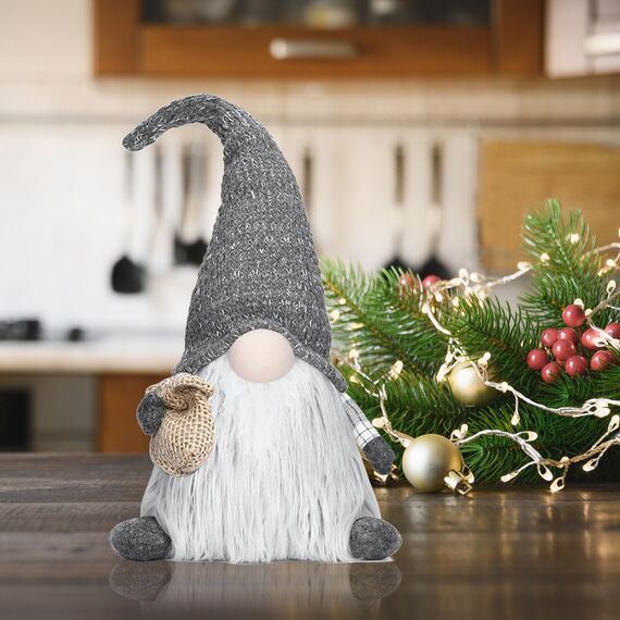 EKARSEN Handgemachte Wichtel Gnom süße Skandinavische Tomte Weihnachtsdeko Puppe für Weihnachten Neujahr Ostern
