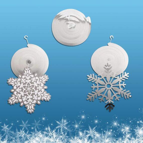 MVP DEC SWIRL SNOWFLAKE HANGIG