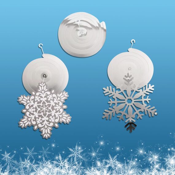 MVP DEC SWIRL SNOWFLAKE HANGIG