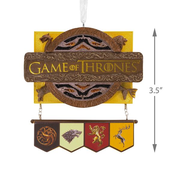 Hallmark Game of Thrones Weihnachtsschmuck, Haus Targaryen, Stark, Lannister und Baratheon