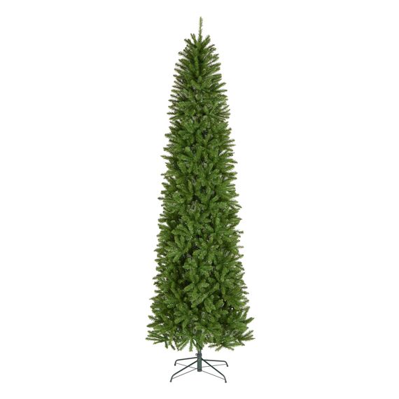 National Tree Company Künstlicher Weihnachtsbaum, 300 cm, unbeleuchtet, Kingswood-Tanne, schlank, 1.715 Zweigspitzen, inklusive Ständer, grün