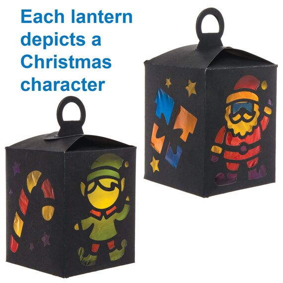 Baker Ross Laternen-Set für Kinder, für Weihnachtsdekoration und Basteln, sortiert, 4er-Packung, AR798, Mittel (Packung mit 2)