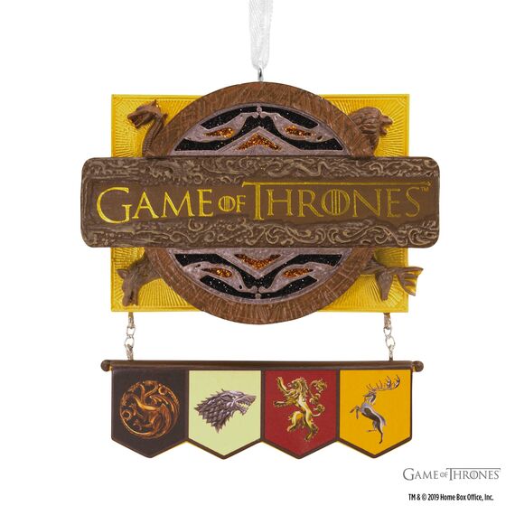 Hallmark Game of Thrones Weihnachtsschmuck, Haus Targaryen, Stark, Lannister und Baratheon