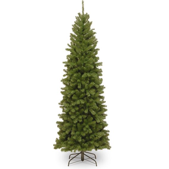 National Tree Company Künstlicher schmaler Weihnachtsbaum, grün, Nordvalley Fichte, inklusive Ständer, 1,8 m