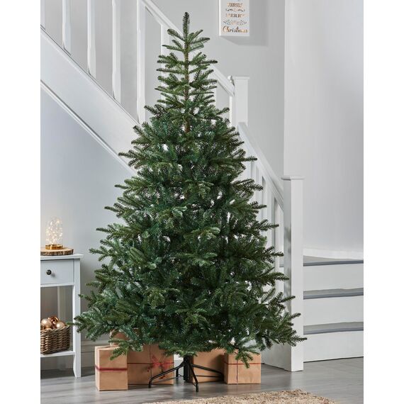 WeRChristmas Nordmann Tanne Weihnachtsbaum, Kunststoff, grün, 6 ft/1,8 M, Plastik, grün, 7 feet/2.1 m