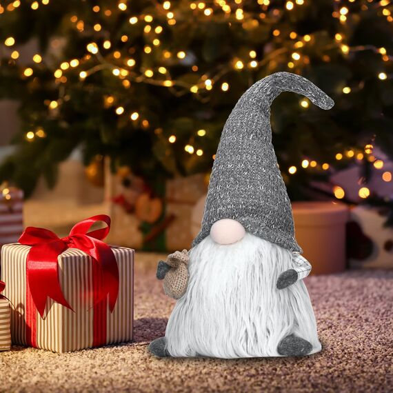 EKARSEN Handgemachte Wichtel Gnom süße Skandinavische Tomte Weihnachtsdeko Puppe für Weihnachten Neujahr Ostern