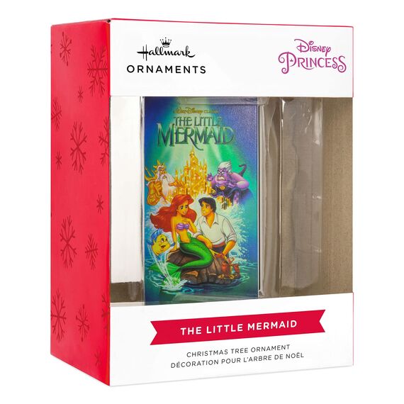 Hallmark Die kleine Meerjungfrau Retro Video Kassettenetui Weihnachtsschmuck Disney Prinzessin Baumschmuck