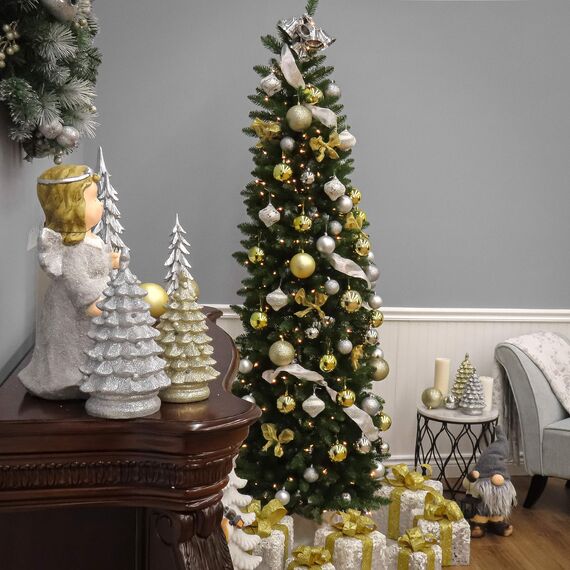 National Tree Company Kingswood Künstlicher Weihnachtsbaum mit Ständer, 2 m, Grün