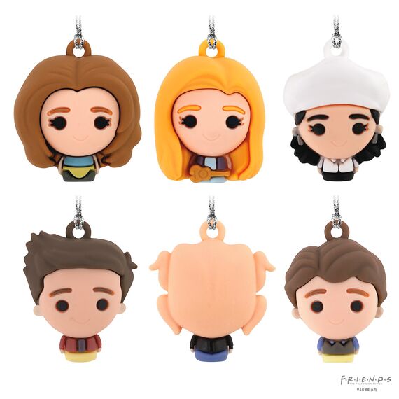 Hallmark Miniatur Freunde Weihnachtsschmuck 6er Set Mini Ornamente für Weihnachtsbaum
