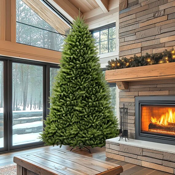 National Tree Company Künstlicher voller Weihnachtsbaum, grün, Dunhill-Tanne, inklusive Ständer, 3,6 m