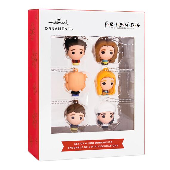 Hallmark Miniatur Freunde Weihnachtsschmuck 6er Set Mini Ornamente für Weihnachtsbaum