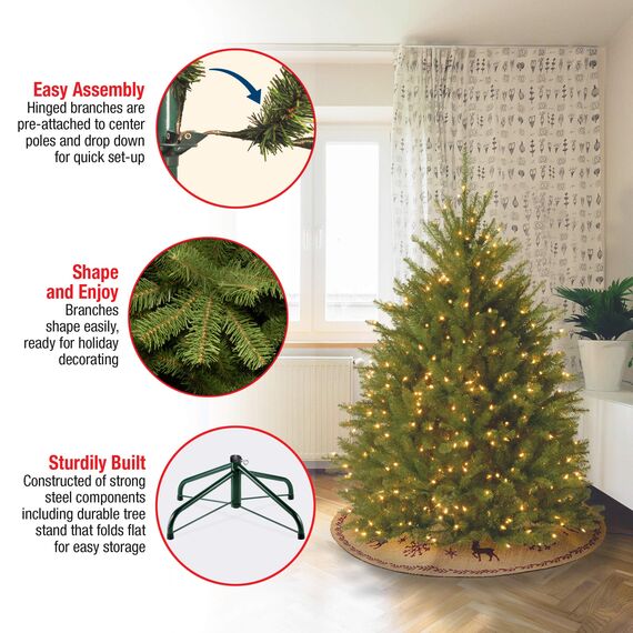 National Tree Company Künstlicher Weihnachtsbaum | inklusive Ständer | Dunhill Tanne – 1,2 m