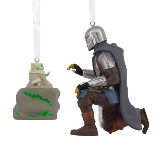 Hallmark Star Wars The Mandalorian und Grogu Weihnachtsbaumschmuck 2er Set May The 4