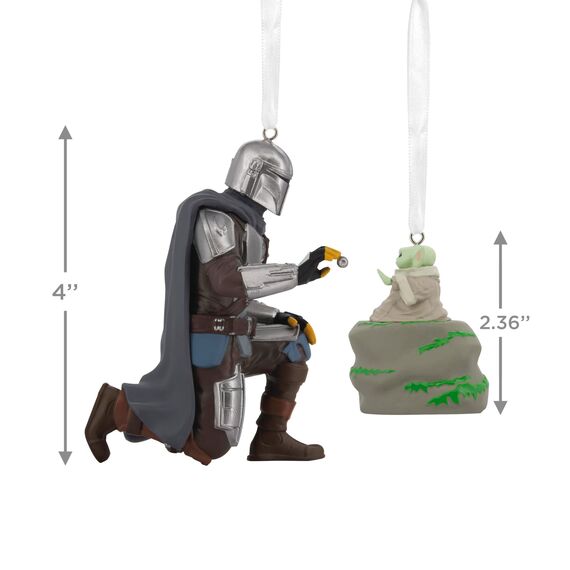 Hallmark Star Wars The Mandalorian und Grogu Weihnachtsbaumschmuck 2er Set May The 4