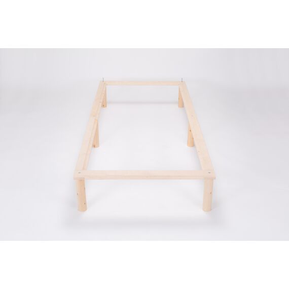 Gigapur G1 26981 Bett | Lattenrost und Bettgestell | Birke Natur Schicht-Holz | Bettrahmen belastbar bis 195Kg | 160 x 200 cm (2 x 80 x 200 cm)