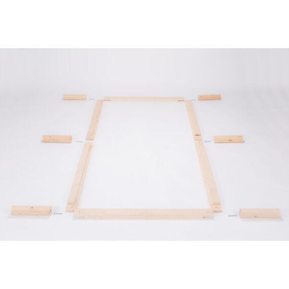 Gigapur G1 26981 Bett | Lattenrost und Bettgestell | Birke Natur Schicht-Holz | Bettrahmen belastbar bis 195Kg | 160 x 200 cm (2 x 80 x 200 cm)