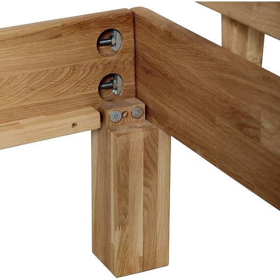 Krok Wood Massivholzbett Julia in Eiche (90 x 200 cm)
