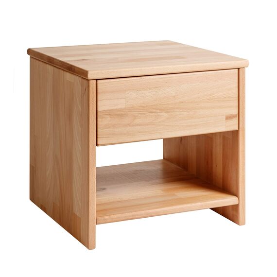 Krok Wood Seniorenbett SiSi aus Massivholz (Buche, 100 x 200 cm + Nachttisch)