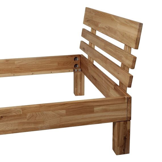 Krok Wood Massivholzbett Julia in Eiche (120 x 200 cm)