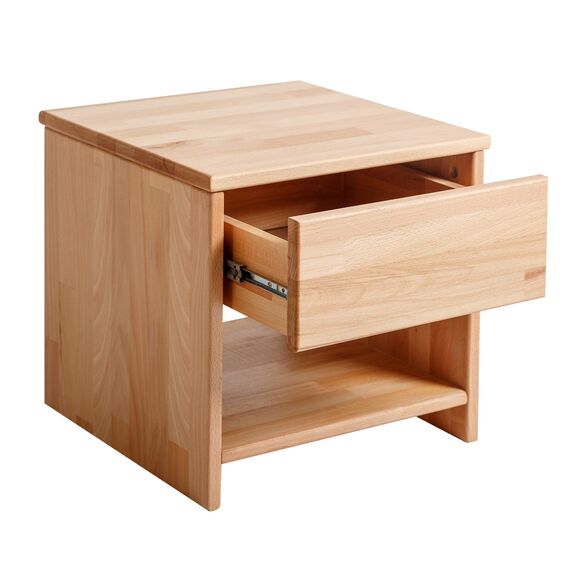 Krok Wood Seniorenbett SiSi aus Massivholz (Buche, 100 x 200 cm + Nachttisch)