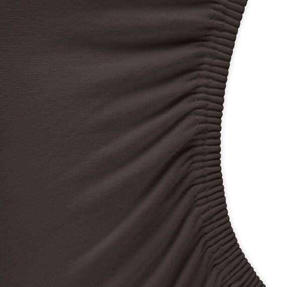 aqua-textil Royal Spannbettlaken Boxspringbett Wasserbett 90x200-100x220 cm anthrazit 210g/qm Jersey Mako Baumwolle Elasthan Spannbetttuch