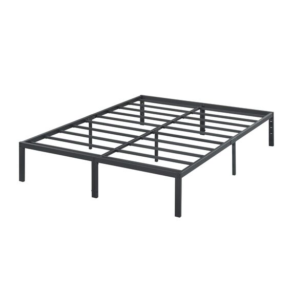Olee sleep 35cm Stabiler Stahlbett / Stahl-Lattenrost / Anti-Rutsch-Unterstützung / Matratzenunterbau / Metallbett / Bettrahmen / Bett / 100 x 200cm / Twin XL / Schwarz / Metall