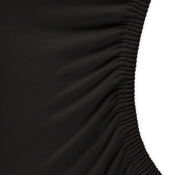 aqua-textil Royal Spannbettlaken Boxspringbett Wasserbett rund Ø ca. 245 cm schwarz 210g/qm Jersey Mako Baumwolle Elasthan Spannbetttuch