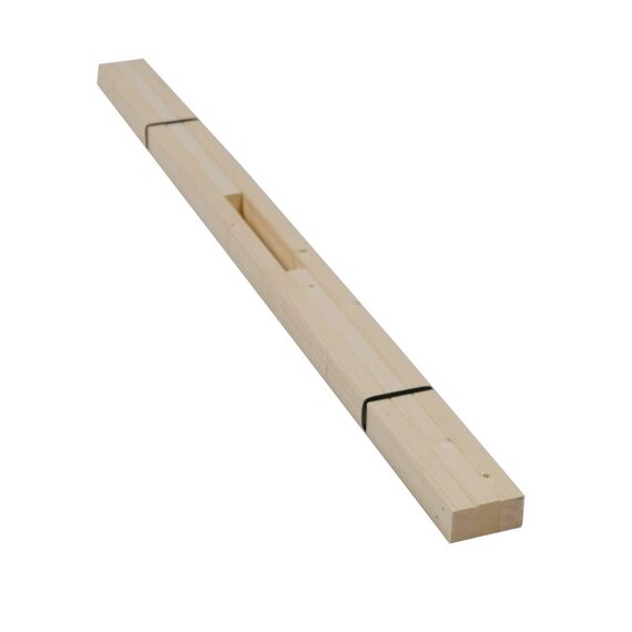 TUGA - Holztech Auflagerrahmen für Rollroste 80 x 200 cm für alle Betten ohne Auflagerrahmen Palettenbett Naturholz Rahmenholz