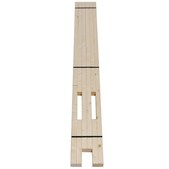 TUGA - Holztech Auflagerrahmen für Rollroste 80 x 200 cm für alle Betten ohne Auflagerrahmen Palettenbett Naturholz Rahmenholz