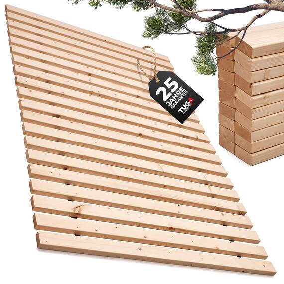 TUGA - Holztech Rollrost Lattenrost 120 x 190 cm 29mm 500kg stabilster Bettrost Rolllattenrost