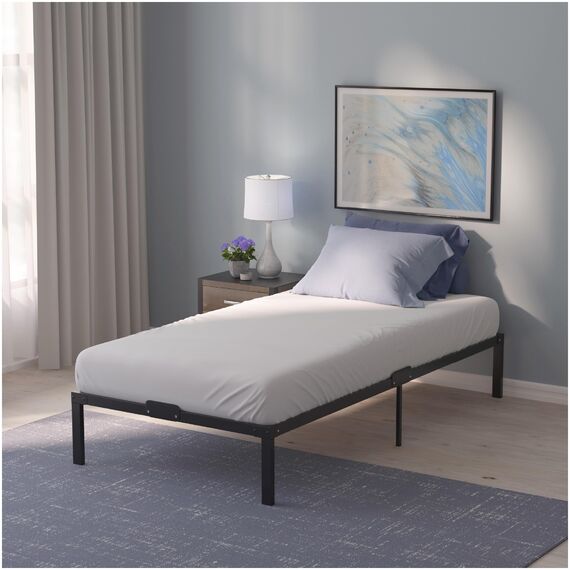 Dreamzie Bett 80x200 mit Lattenrost Metall 41cm Metallrahmenbett 140x200 Robust, Leichte Montage, Umfangreicher Stauraum