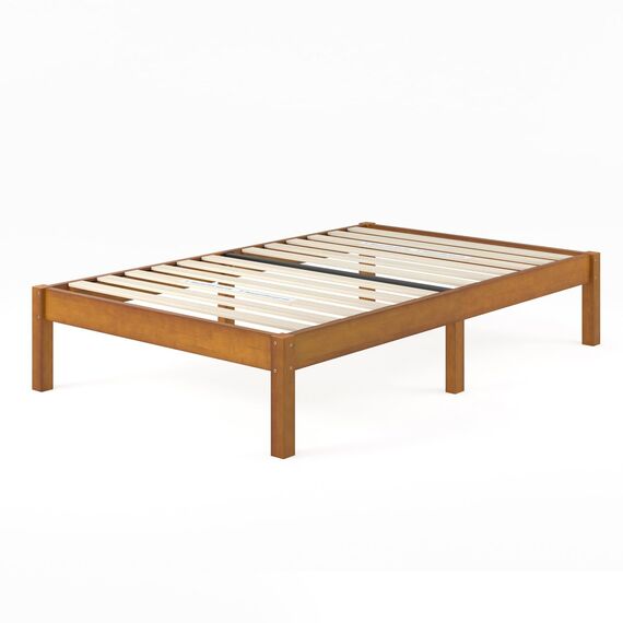 Zinus Ellie Bett mit Stauraum unter dem Bett - Bambus und Holz Plattform Bettgestell