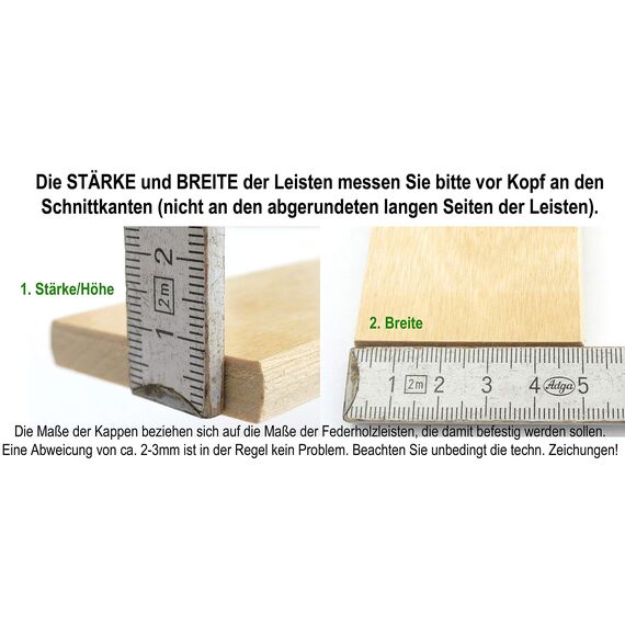 JUSNOVA 10er Paket Spezialkappen gelb | OHNE Bolzen | (8 x 35 mm gelb) 1066