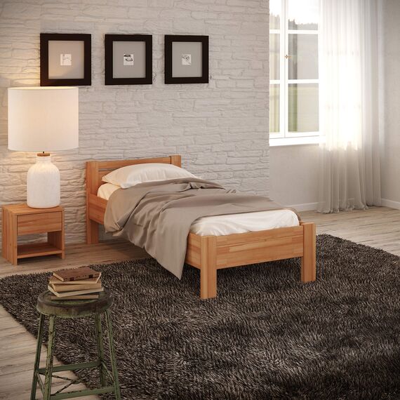 Krok Wood Seniorenbett SiSi aus Massivholz (Buche, 120 x 200 cm)