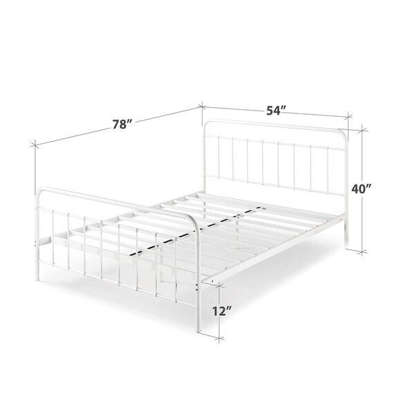 Zinus Florence Bettgestell Full - Bett aus Metall