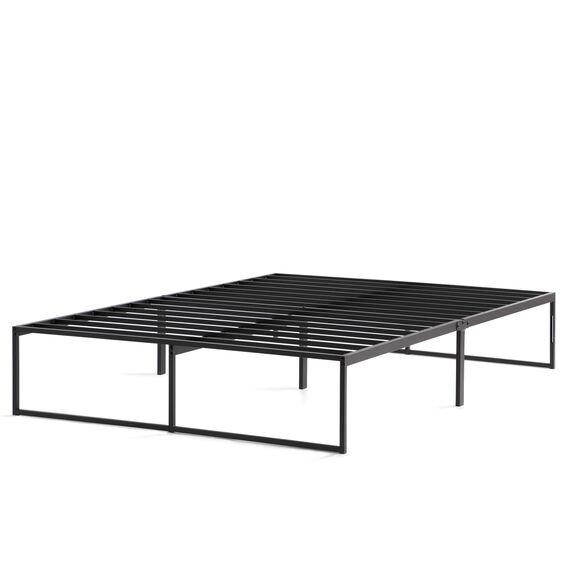 Linenspa Moderner Bettrahmen – Metallbett mit Lattenrost aus Stahl – 30 cm Stauraum unter Bestgestell – Schnelle Montage – Bett 160x190 cm